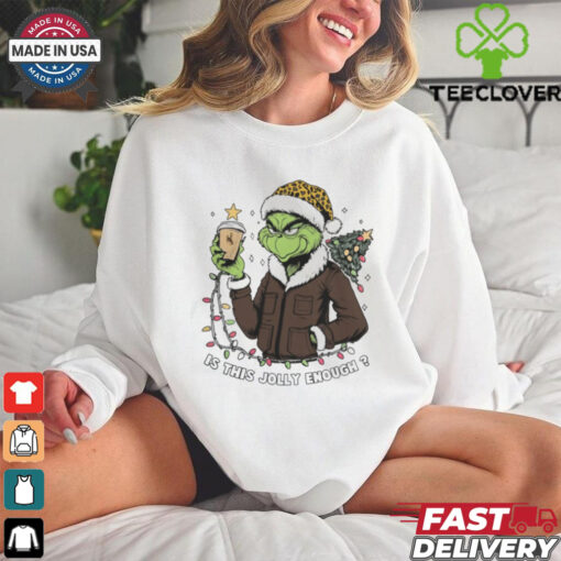 Wyoming Cowboys x Santa Grinch Is This Jolly Enough Merry Christmas Shirt
