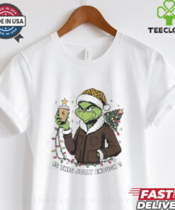 Wyoming Cowboys x Santa Grinch Is This Jolly Enough Merry Christmas Shirt