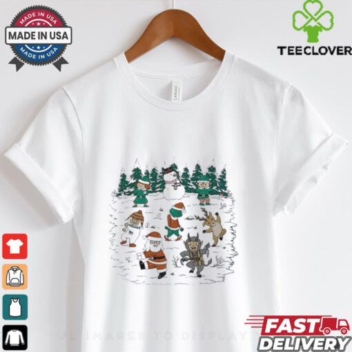 X Mas Characters Dance Merry Christmas shirt