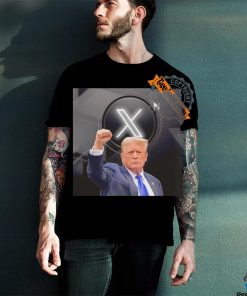 X Twitter and Donald Trump shirt