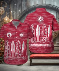 Alabama Crimson Tide Short Sleeve Tropical Hawaiian Shirt