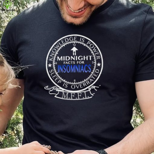 Midnight Facts For Insomniacs knowledge is power sleep is overrated MFFI logo hoodie, sweater, longsleeve, shirt v-neck, t-shirt0