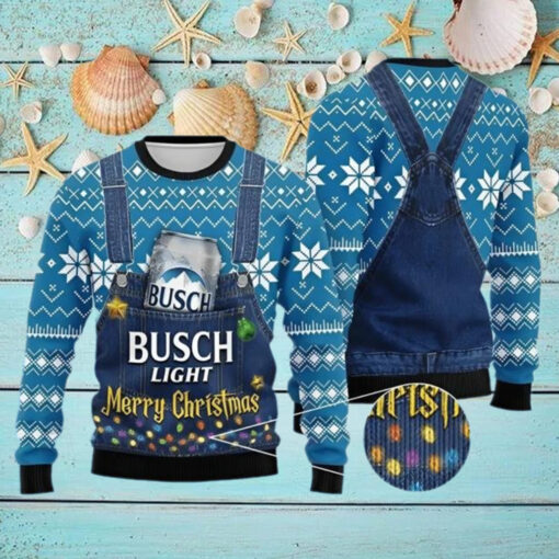 Merry Christmas Busch Light Ugly Sweater