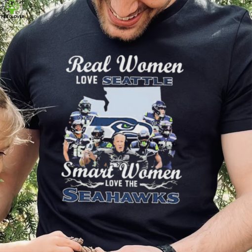 NFL Real Women Love Seattle Smart Women Love The Seahawks Signatures Shirt