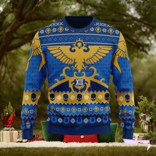 XIII Legion Warhammer 40k Skull Iconic Ugly Sweater Christmas Sweathoodie, sweater, longsleeve, shirt v-neck, t-shirt 3D Printed