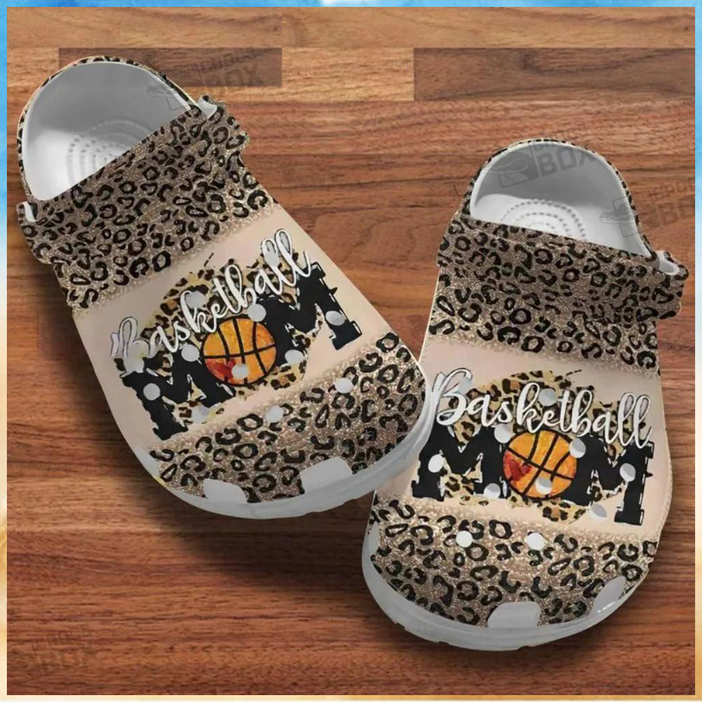 Mom Basketball Leopard Pattern Crocs Gift For Mother Mom Basketball Leopard Pattern Crocs Gift For Mother