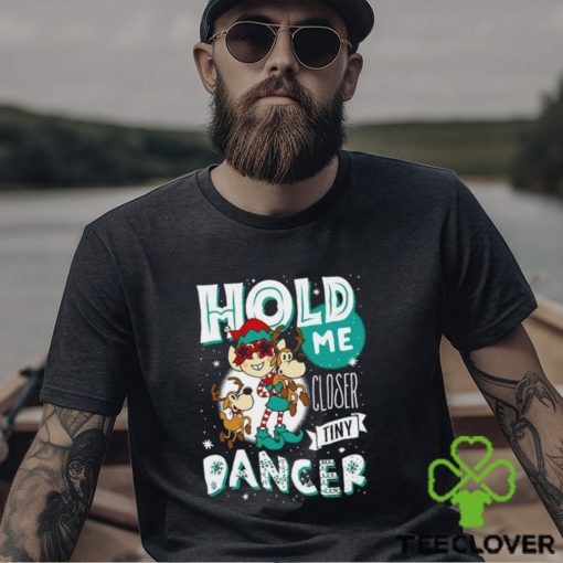 Elf and reindeer hold me closer Tiny Dancer Christmas Shirt