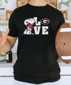 Snoopy Love Georgia Bulldogs T Shirt