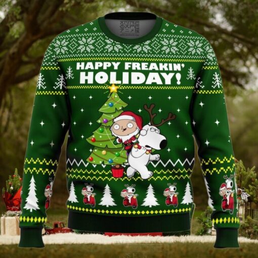 Happy Freakin Holidays Family Guy Ugly Christmas Sweater