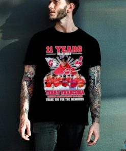 11 Years 2013 – 2023 Terry Francona Thank You For The Memories T Shirt 2 11 Years 2013 – 2023 Terry Francona Thank You For The Memories T Shirt