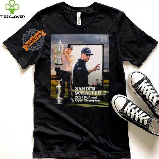 Xander Schauffele 2024 PGA and Open Champion T Shirt