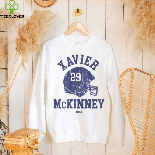 Xavier McKinney New York G Helmet Font Shirt