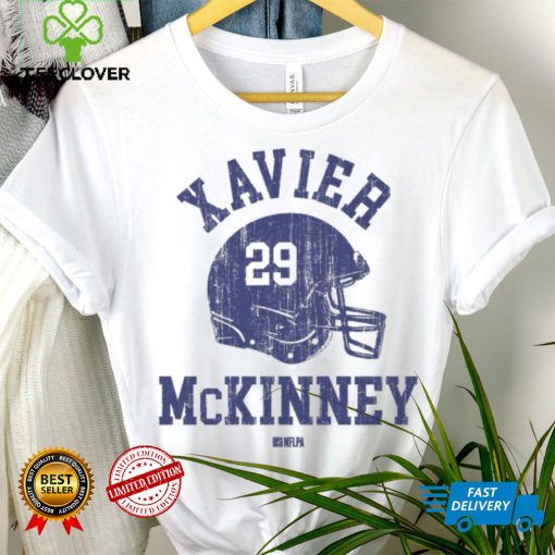 Xavier McKinney New York G Helmet Font Shirt