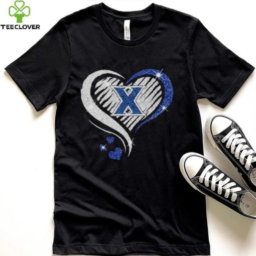 Xavier Musketeers basketball Love Heart diamond 2023 NCAA Hoodie Shirt
