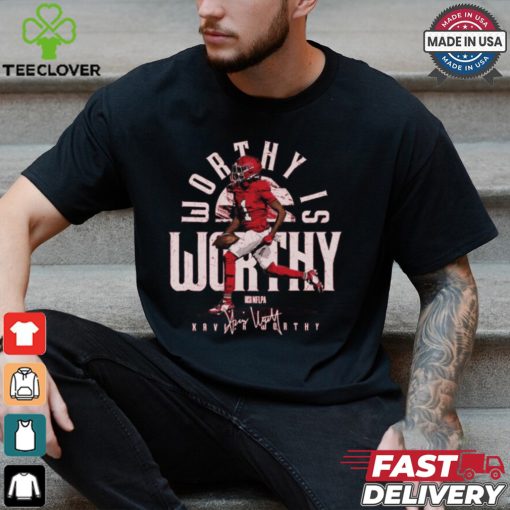 Xavier Worthy Kansas City Chiefs NFL 2024 Is Worthy Signature Painting t shirt