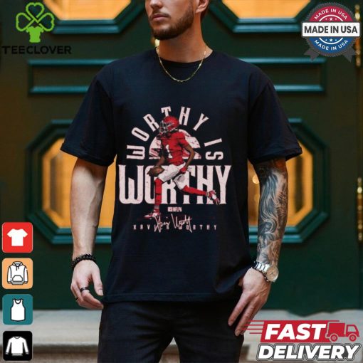Xavier Worthy Kansas City Chiefs NFL 2024 Is Worthy Signature Painting t shirt