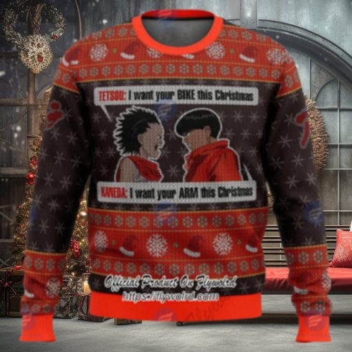 Xmas Akira Project Tetsuo Shima x Kaneda Shotaro Ugly Christmas Sweater