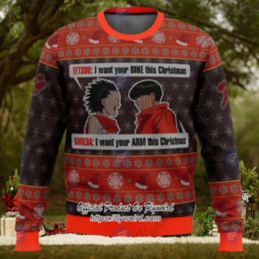 Xmas Akira Project Tetsuo Shima x Kaneda Shotaro Ugly Christmas Sweater