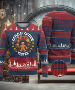 Xmas Baking Ugly Christmas Sweater Official Cookie Tester Gingerbread