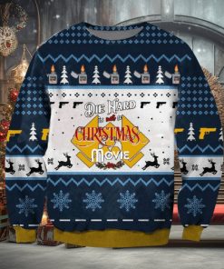 Xmas Diehard Christmas Fabric Knitted 3D Sweater For Thanksgiving