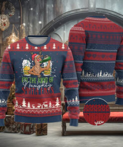 Xmas Drinking Ugly Christmas Sweater Reindeer Beer Drunk I’m The Kind Of Naughty Santa Likes