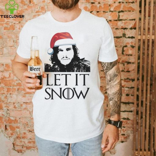 Xmas Let it Snow Funny Christmas Mens T Shirt