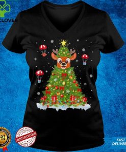 Xmas Lights Matching Family Deer Christmas Tree Shirt