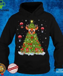 Xmas Lights Matching Family Deer Christmas Tree Shirt