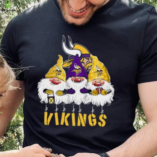 Xmas Mery Christmas Gnomies Minnesota Vikings Christmas New Design T Shirt