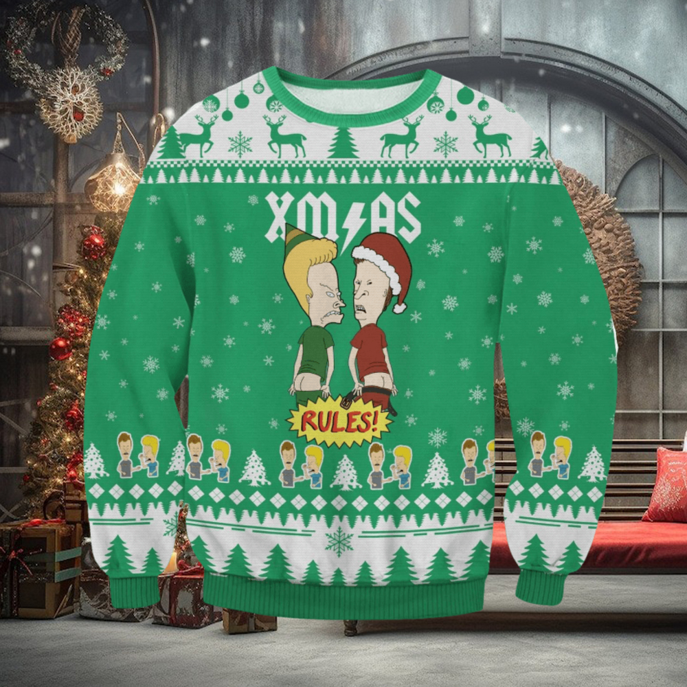 Xmas Rules Ugly Sweater Christmas Gift Xmas Rules Ugly Sweater Christmas Gift