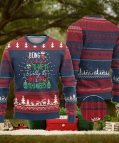 Xmas Ugly Christmas Sweater Being Related To Me Is Really The Only Gift You Need