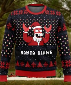 Xmas Ugly Sweater Santa Claws Zoidberg Futurama Ugly Christmas Sweater
