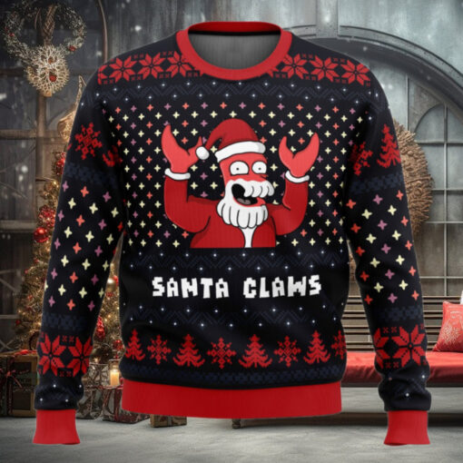Xmas Ugly Sweater Santa Claws Zoidberg Futurama Ugly Christmas Sweater