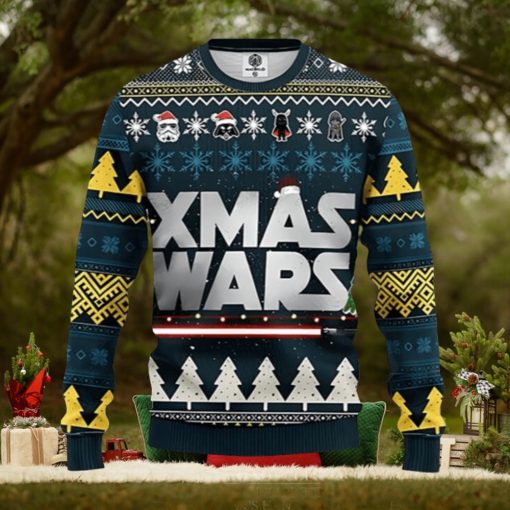 Xmas Wars Star Wars Ugly Christmas Sweater Xmas 3D Printed Christmas Sweater Gift