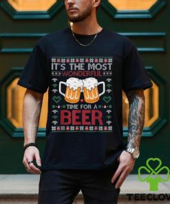 Xmas Wonderful Time For A Beer Ugly Christmas Sweaters T Shirt 3 Xmas Wonderful Time For A Beer Ugly Christmas Sweaters T Shirt