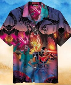 Xmen Avenger Hawaiian Heroes Hawaiian Vintage Summer Shirt