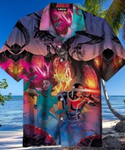 Xmen Avenger Hawaiian Heroes Hawaiian Vintage Summer Shirt