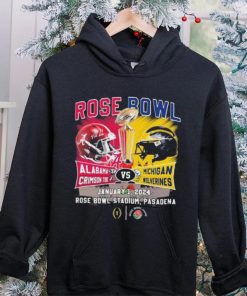 Head To Head Rose Bowl Alabama Crimson Tide Vs Michigan Wolverines January 1 2024 Shirt