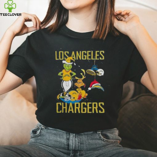 The Grinch And Dog Los Angeles Chargers Christmas 2023 Shirt