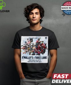 Official O’ Malley’s vs Three Lions 2024 Milwaukee Founders Cup Championship Brown Deer Park shirt