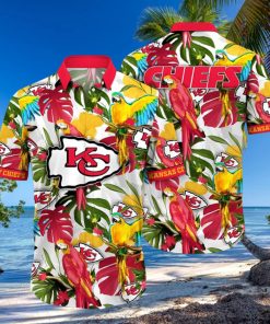Trending NFL Kansas City Chiefs Summer Flower Hawaiian Shirt