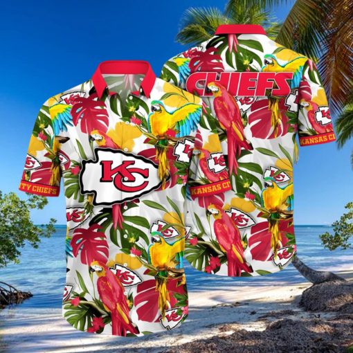 Trending NFL Kansas City Chiefs Summer Flower Hawaiian Shirt
