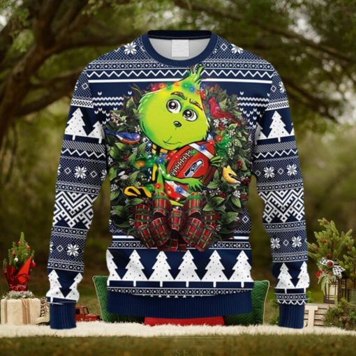 NFL Fans Seattle Seahawks Grinch Hug Christmas Ugly Sweater For Men Women