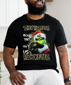 Santa Grinch Christmas They Hate Us Because Ain’t Us Iowa Hawkeyes Shirt