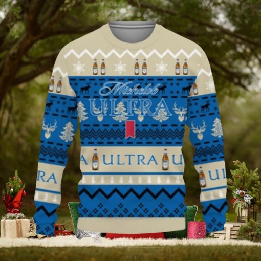 Michelob Ultra Beers Shirts Beer Vintage Logo Ugly Christmas Sweater