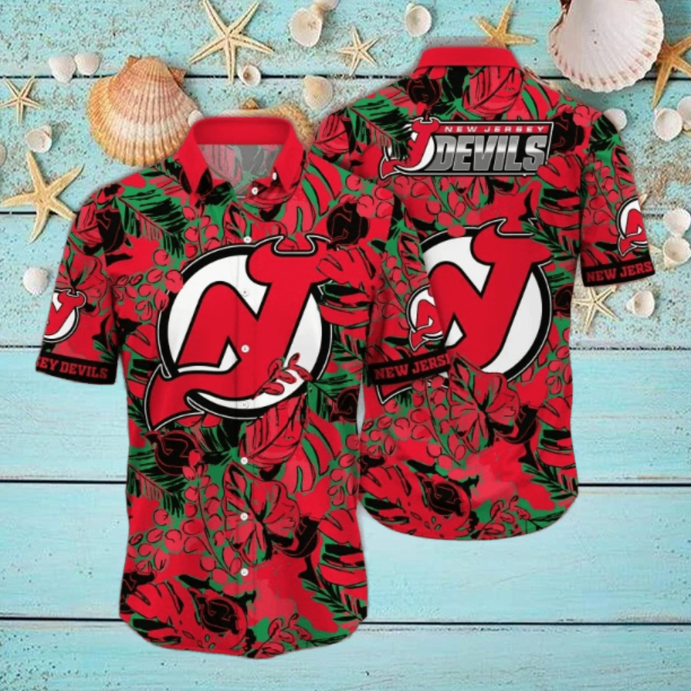 New Jersey Devils NHL Hawaiian Shirt New Jersey Devils NHL Hawaiian Shirt