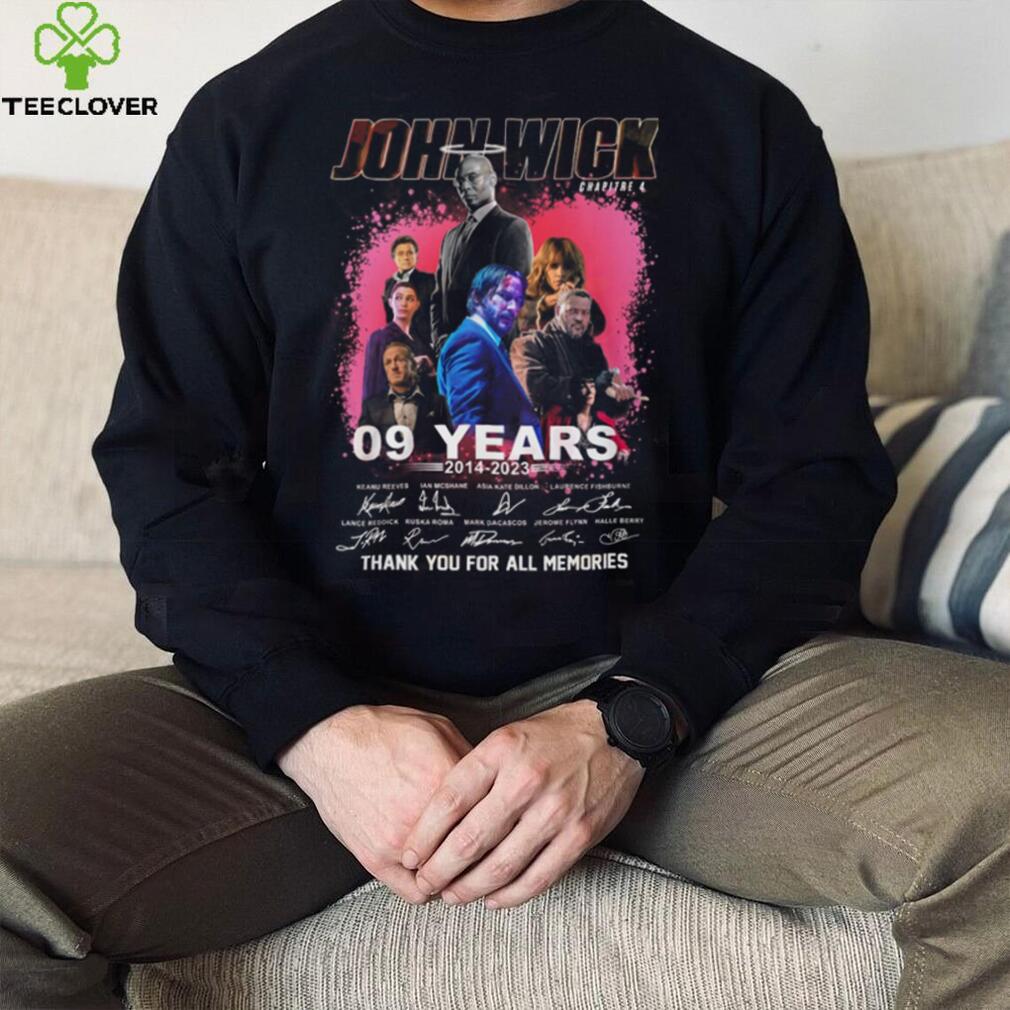John Wick Chapitre 4 09 Years 2014 – 2023 Thank You For The Memories T Shirt