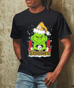 Santa Grinch love Pittsburgh Steelers shirt