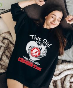 Alabama Crimson Tide this girl loves her Crimson Tide heart sport circle logo hoodie, sweater, longsleeve, shirt v-neck, t-shirt