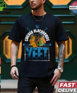 YEET Chicago Blackhawks Hockey logo shirt